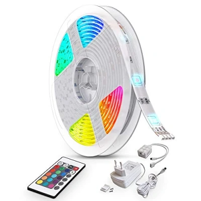 Afbeelding van B.K.Licht LED strip 10 meter Light RGB Verlichting met afstandsbediening licht dimbaar gaming accesoires