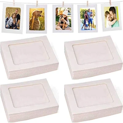 Afbeelding van 40 Stks Witte Frames Home Decor, 4 &quot;x 6&quot; Papier Foto Flim DIY Muur Opknoping Frame Album+Touw+Clips Set Geweldig voor Thuis School of Party Decor 10x15 cm