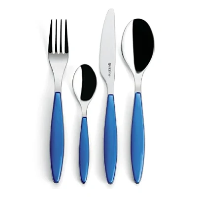 Afbeelding van Guzzini Feeling, 24 delige bestekset Middellandse Zee blauw, 15,8 x 7,5 25,5 cm 23000076
