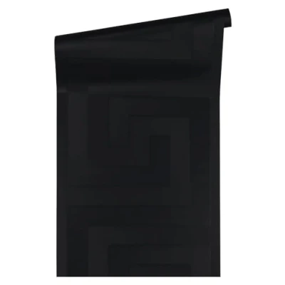 Afbeelding van GRIEKSE SLEUTEL BEHANG Design zwart A.S. Création Versace 3