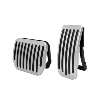Afbeelding van Auto Rempedaal Voor Tesla Model 3 Y 2022 2023 Voetpedaal Pads Covers Accessoires Aluminium Gaspedaal Rem Rest Pedaal Voetsteun Pedalen (Kleur : Buckle Silver)