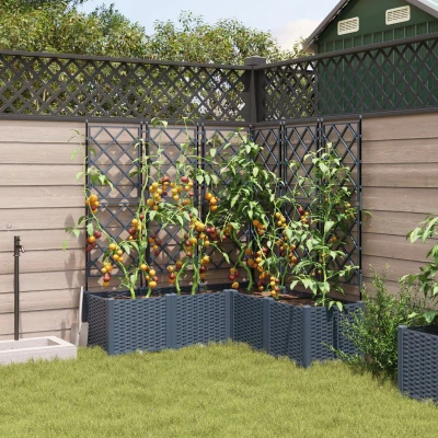 Afbeelding van vidaXL Tuinplanten Grijs Polypropyleen 120 x 143 cm