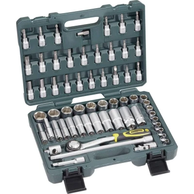 Afbeelding van Brüder Mannesmann M 2045 SL Dopsleutelset Metrisch 3/8 (10 mm) 61 delig