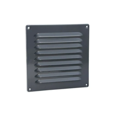 Afbeelding van Nedco schoepenrooster omgezette rand alum. 200 x mm grijs