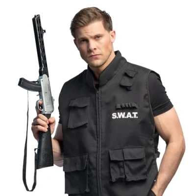 Afbeelding van Boland Speelgoed Politie geweer (67 cm) Pistool / revolver Carnaval Themafeest