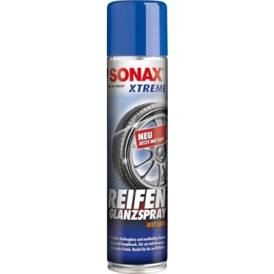 Afbeelding van SONAX XTREME Bandenglansspray Wet Look (400 ml) voor langdurige rijke diepe glans en gelijktijdige verzorging, art.nr. 02353000