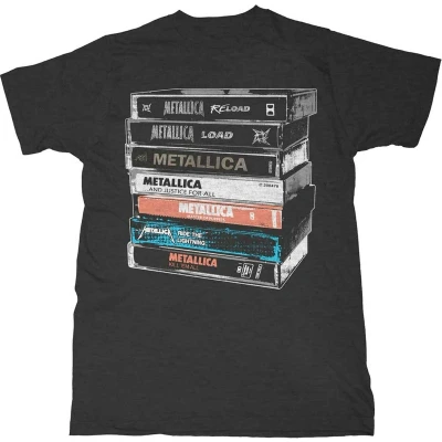 Afbeelding van Metallica Cassette Heren T shirt M Zwart
