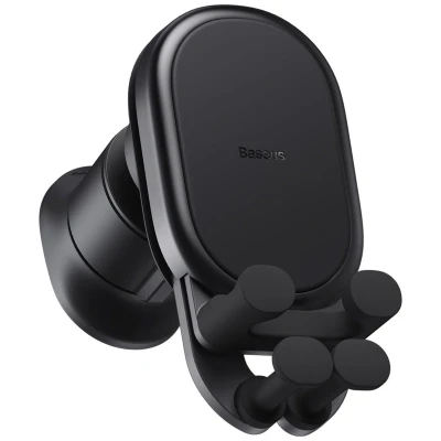 Afbeelding van Baseus Gravity Autohouder en Draadloze Lader Telefoonhouder voor Ventilatierooster 15W (6.7 8.6cm) Zwart