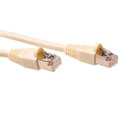 Afbeelding van ACT IB7020 Patchkabel SF/UTP CAT5E Snagless RJ45 connectoren Ivoor 20 meter