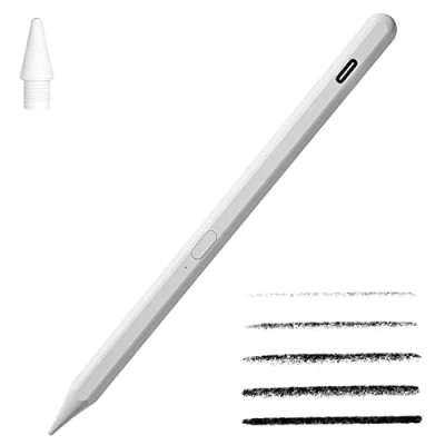 Afbeelding van Tilt Gevoeligheid Palm Rejection Stylus potlood voor Apple iPad (2018 2021) 6e/7e/8e/9e generatie/ipad Pro 11/Pro 12.9 (3e/4e)/Air 3 4/Mini 5/6, zeer nauwkeurig schrijven/tekenen actieve digitale pen