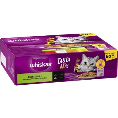 Afbeelding van Whiskas Pouch Junior Saus Selectie van de Chef 60 x 85 gr