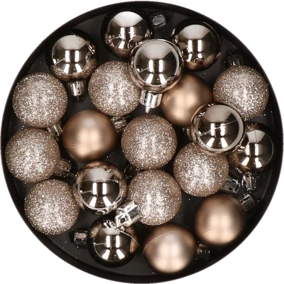 Afbeelding van Cos &amp; Trendy Kerstballen 20 stuks champagne 3 cm
