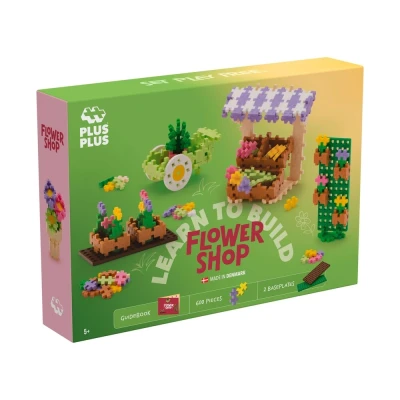 Afbeelding van Plus Learn to Build Bloemenwinkel 600 delige bouwset 5008 Bouwspeelgoed Constructiespeelgoed Set met bouwstenen Vanaf 5 jaar