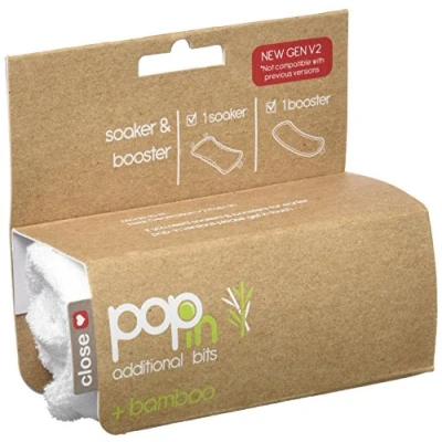 Afbeelding van Close Pop in luierinzetstukken Soaker &amp; Booster (+Bamboo) V2 Snowball