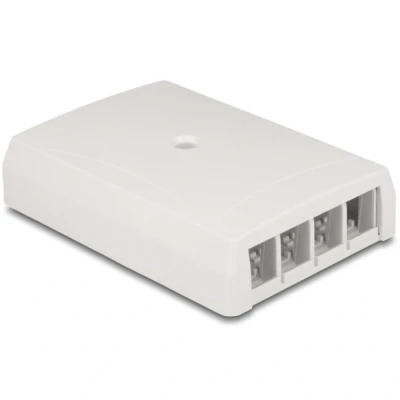Afbeelding van Delock Keystone Leergehäuse Aufputz 4 Port für Glasfaser und Netzwer