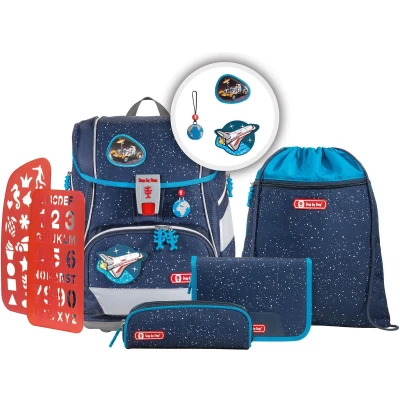 Afbeelding van Rugzak Step by polyester 2 in 1 Plus set Sky Rocket gevuld etui g