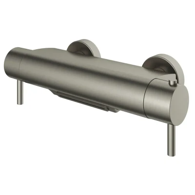 Afbeelding van HotBath Buddy/Buddy badmengkraan badthermostaat cascade Geborsteld nikkel