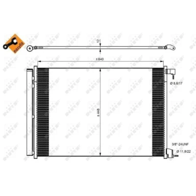 Afbeelding van Condensor, airconditioning NRF 350082
