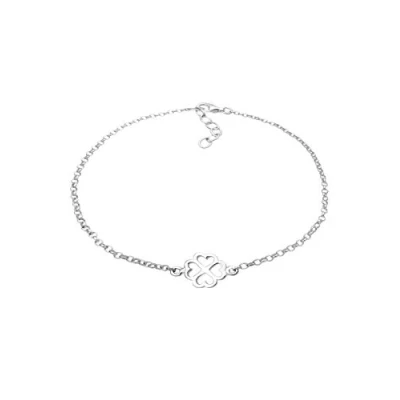 Afbeelding van Elli Kleeblatt Bringer Armband, Dames, Maat: 18, Silber