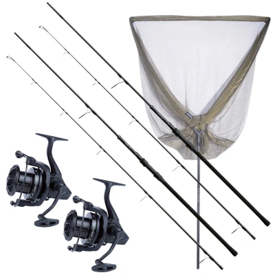 Afbeelding van Sonik Xtractor+ 2 Rod Carp Kit 10ft (3.00lb) (Hengels+Molens+Schepnet) Karperset