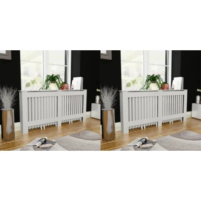 Afbeelding van Radiatorombouw 2 st 172 cm MDF wit