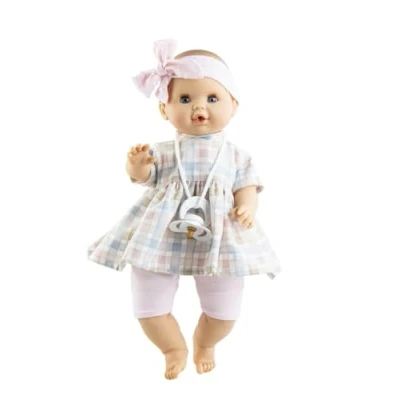 Afbeelding van Sonia pop Geblokt met mechanisme (36 cm)