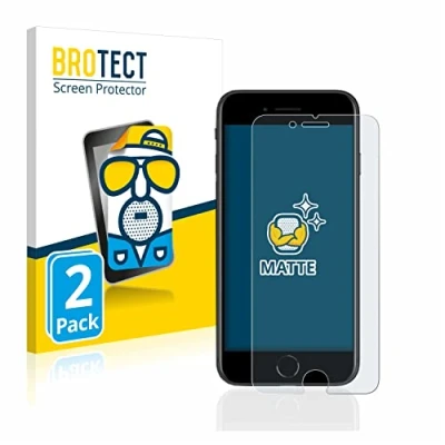 Afbeelding van BROTECT (2 Stuks) Antireflecterende Beschermfolie voor Apple iPhone SE 2 / 3 Anti Glare Screen Protector, Mat, Ontspiegelend