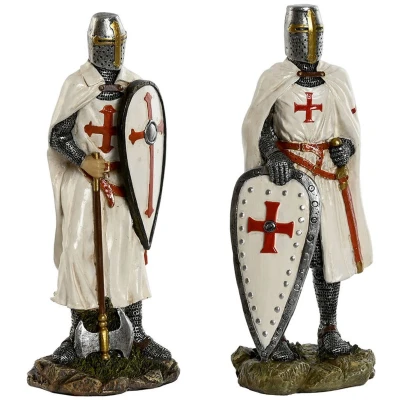 Afbeelding van Decoratieve figuren Home ESPRIT Wit Rood Hars 9 x 8 21 cm (2 Stuks)