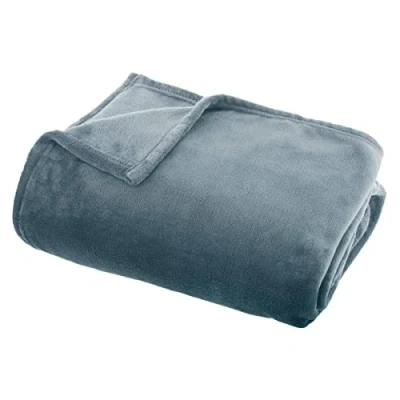 Afbeelding van Atmosphera Plaid grijsblauw polyester 130 x 180 cm