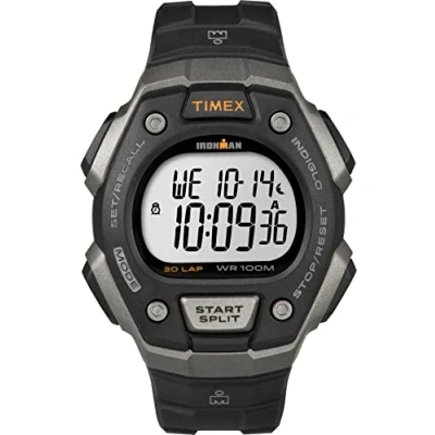 Afbeelding van Timex Running Horloge T5E961KZ, Zwart/Zilver/Grijs, 41 mm, Chronograaf