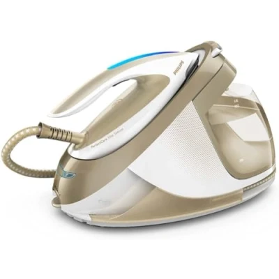 Afbeelding van Philips PerfectCare Elite Stoomgenerator, Continuestoom 145g/min, Stoomstoot 490g, Afneembaar waterreservoir, Geen handmatige temperatuurinstellingen nodig, Wit/Goud (GC9642/60)