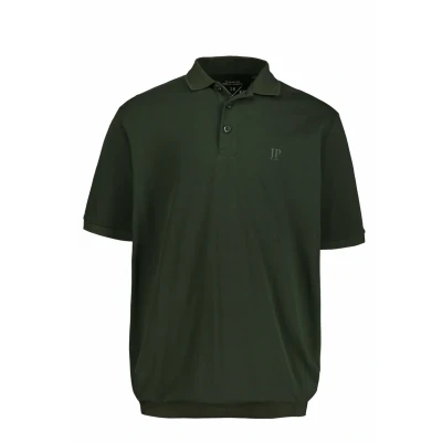 Afbeelding van JP1880 Poloshirt, Heren, Maat: 5XL, Dunkel oliv