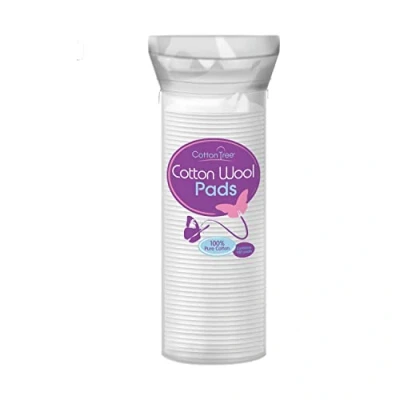 Afbeelding van Cotton Tree 100% puur katoen, ronde wattenschijfjes, 80 stuks