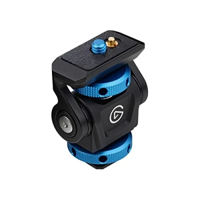 Afbeelding van Elgato Cold Shoe verstelbare houder met ¼ inch draad voor lampen, flitsers en microfoons, compatibel Key Light Mini, verlichtingsstandaarden statieven, perfect foto videoproductie