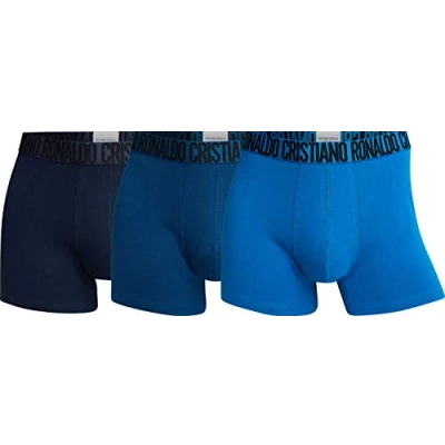 Afbeelding van Cristiano Ronaldo CR7 3 PACK Basic Onderbroeken, Heren, Maat: Small, Blau/mix