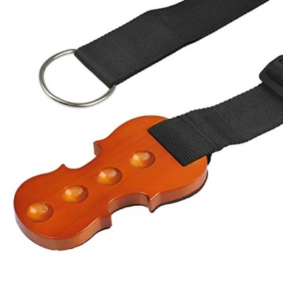Afbeelding van cello Stopper anti slip stophouder massief hout stechel rest anker bescherming pad met 4 gaten houder in vorm van natuurlijk antislip parketbeschermer