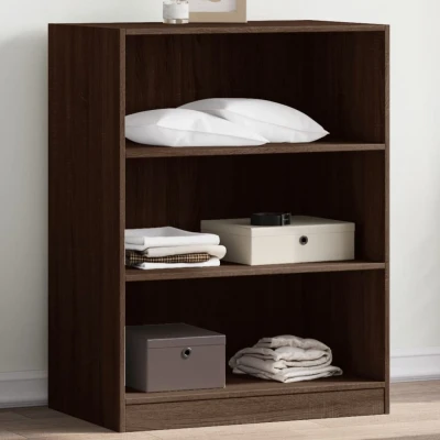 Afbeelding van Kledingkast 77x48x102 cm bewerkt hout bruin eikenkleurig