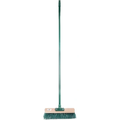 Afbeelding van Benson Groene Straatbezem 117 cm met Afschroefbare Steel