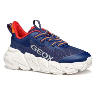Afbeelding van Geox Flexyper FAST BOY Sneakers laag voor kinderen, Maat: 32, Navy Textiel/ synthetisch