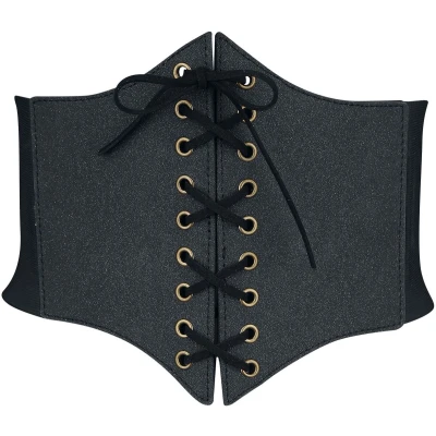 Afbeelding van Gothicana by EMP Zwarte heupriem met vetersluiting Vrouwen Standard