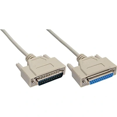 Afbeelding van Premium seriële RS232 verlengkabel 25 pins SUB D (m) (v) / gegoten connectoren 30 meter