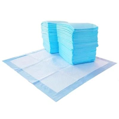 Afbeelding van Amazon Basics Hondenplaspads, 5 laags, met geur, voor zindelijkheidstraining, lekvrij, 55,9 x cm, 150 keer, blauw