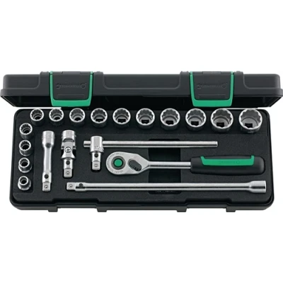 Afbeelding van Stahlwille 45/14/5I QR KN 96021180 Dopsleutelset 3/8 (10 mm) 19 delig
