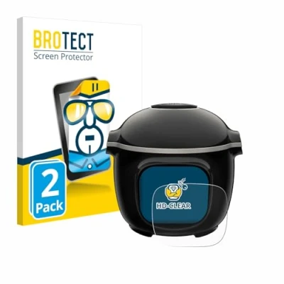 Afbeelding van BROTECT (2 Stuks) Schermbeschermer voor Moulinex Cookeo Touch Screen Protector Transparant