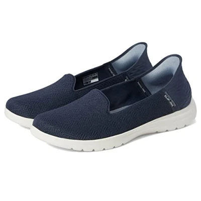 Afbeelding van Skechers Dames 136542 Blsh Casual Schoenen, Navy textiel, 40 EU