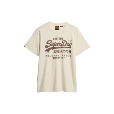 Afbeelding van Superdry Tshirt print, Heren, Maat: Medium, Riff white