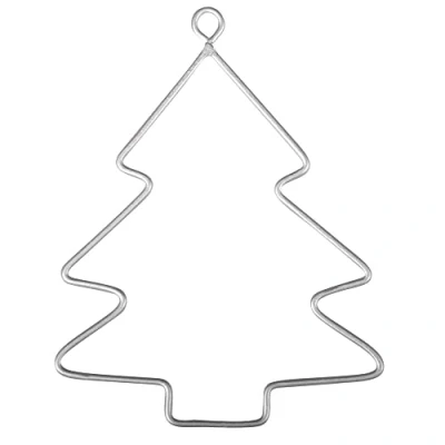 Afbeelding van Rayher 24089000 draadbomen, 6 x 7,5 cm, 3 stuks, dennenboom van metaaldraad, draadboom, vorm om te wikkelen, knutselen, decoreren