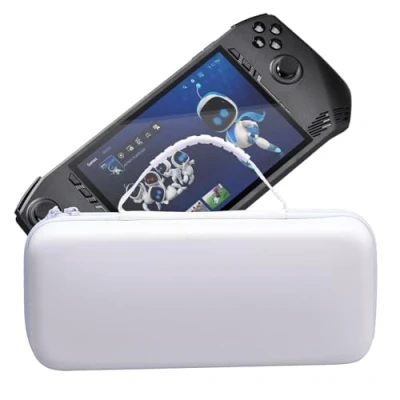 Afbeelding van QINOUK Hoesje voor MSI Claw, [Antikras] Hard Beschermend Opbergtas, Handheld Case Claw Wit