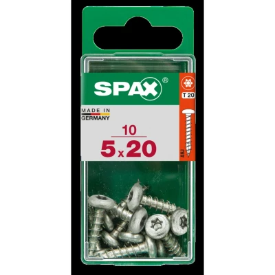 Afbeelding van Spax Torx Houtschroef Bolle kop 5.0x20mm T10 10 stuks