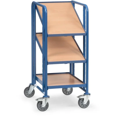 Afbeelding van fetra 2381 Etagewagen Staal Poedercoating Laadvermogen (max.): 250 kg Stralend blauw (RAL 5007)